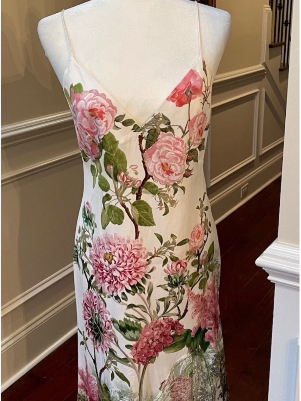 Alice & Olivia Floral Julietta Cutaway Lace MIDI Dress NWT MSRP $495 Sz 6 - Picture 4 of 16